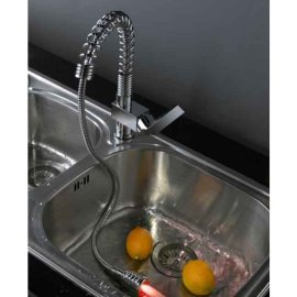 Pull Down Kitchen Sink Faucet with Color Changing LED 