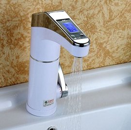 Quinn LCD Electric Heater Kitchen Faucet