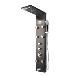 New Juno Spa Wall Shower Panel Waterfall Rainfall Digital Display Shower Panel