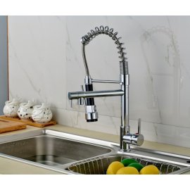 Single Hole Chrome Kitchen Faucet Tap  2