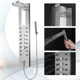 Juno Stainless Steel Rain Shower Panel