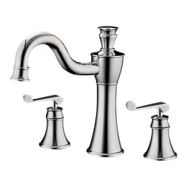 Wash Basin Faucet Triple Handle 2 Hole Mixer