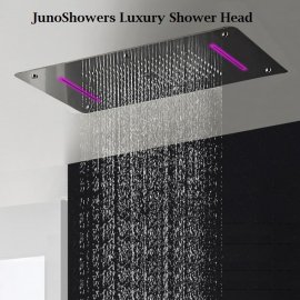 Super Luxury Recessed Ceiling Mount LED Large Shower Set