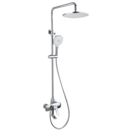 US Widespread Wall Installation Shower Head Faucet with Handheld Shower