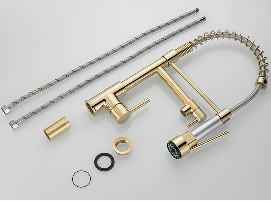 Gold finish commercial kitchen faucet commercial kitchen faucet