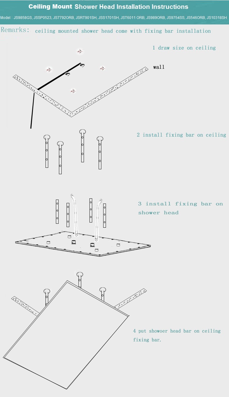 Ceiling Mount Shower