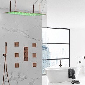 juno bronze shower head