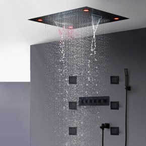 Black shower head